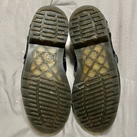 Dr. Martens Henree polished smooth leather buckle shoes women's size 6 mens 5 - Picture 3 of 7